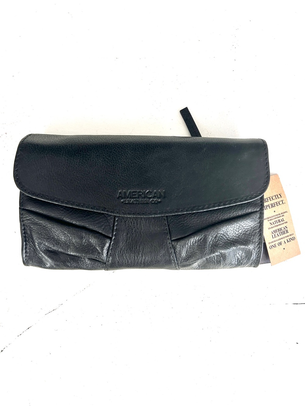 New AMERICAN LEATHER CO. Miles Wristlet Clutch